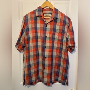 Tommy Bahama Original‎ Fit Large 100% Silk Plaid Design